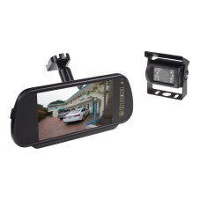 AHD kamerový set monitora 7" na držiak zrkadla s 2 x 4PIN + kamera + 15m kábel