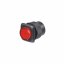 Tlačítko mini červené, kulaté 3 A / 250 V