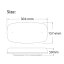 Orange LED Light Bar, 20 LEDs, Magnet, 12-24 V, 304 mm, ECE R65/R10