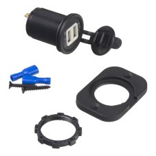 Balení 10ks 2x USB nabíječka (zásuvka) voděodolná do panelu