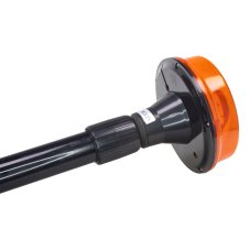 LED beacon, 12V, 6 x 1W orange with telescopic pole for motorcycle