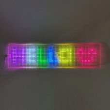 LED matrix panel "Devil eyes", transparentní, 10 x 39,5cm