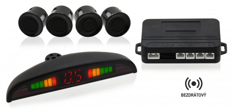 Parking assistant 4 sensors, LED display, wireless