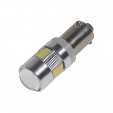 LED BAX9s biela, 12-24V, 6LED/5730SMD
