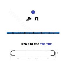 LED svetelná rampa Montana 160cm, Modrá, EHK R65
