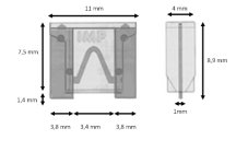 Low profile knife fuse 30A, 5 pcs