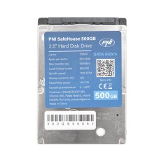 2.5" internal hard drive, SATA 6GB/s, capacity 500GB, 128MB cache