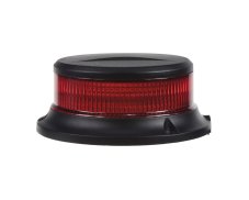 LED maják červený 12/24V, magnetický, LED 18X 1W
