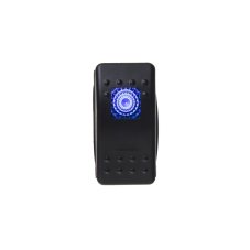 Rocker switch blue backlight