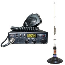 Kit Radio CB President TAYLOR IV ASC + CB Antenna PNI ML70, length 70cm, 26-30MHz, 200W