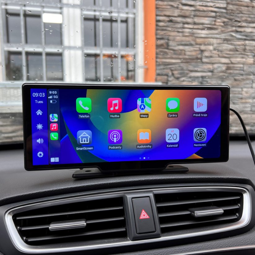 Monitor 10,26 s Apple CarPlay, Android auto, Bluetooth, DUAL DVR