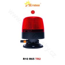 LED maják červený 12/24V, vákuový držiak, 24X3W LED, R65