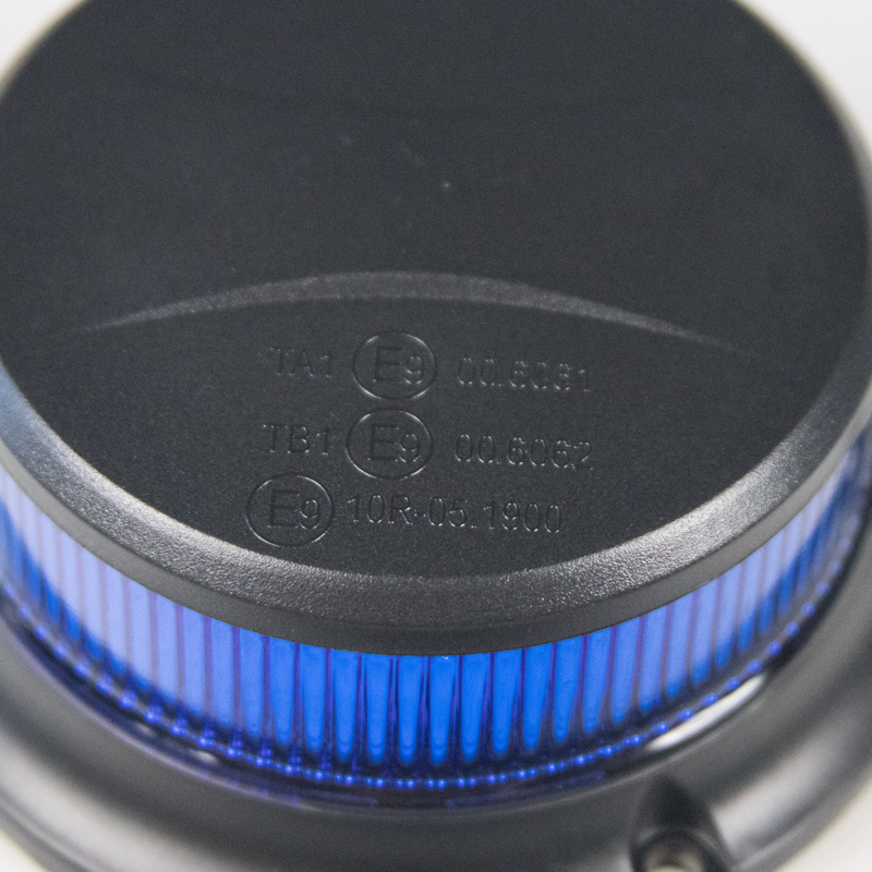 LED beacon blue 12/24V, Fixed mounting, LED 18X 1W, R65