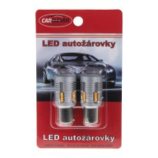 LED BA15s oranžová, 12-24V, 24LED/1W