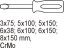 Drawer insert - flat screwdrivers 7pcs