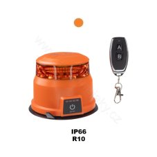 AKU LED maják, oranžový, diaľkové ovládanie, magnet, R10