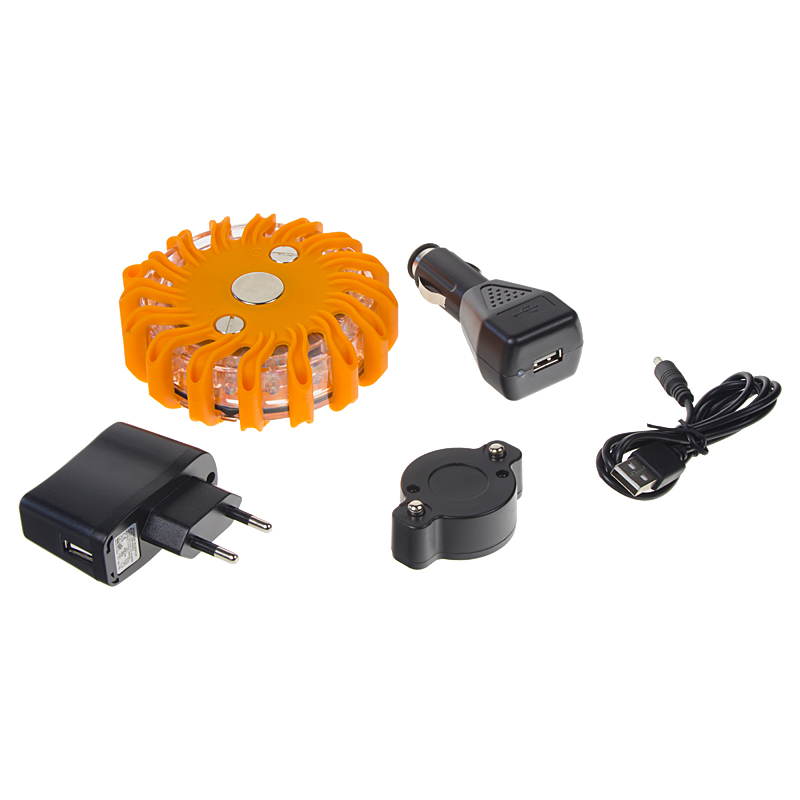 Signálne svetlo oranžové LED.