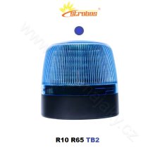 LED maják modrý 12/24V, magnetický, 24X3W LED, R65