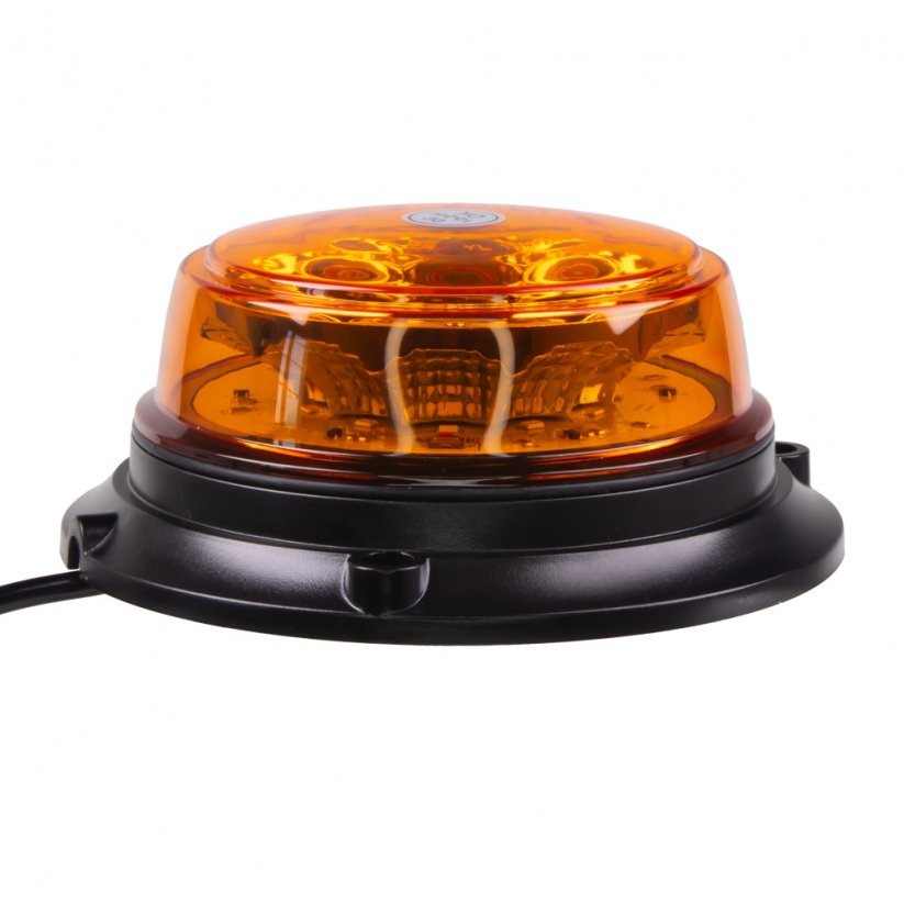 LED beacon, 12-24V, 12x1W orange, fixed mounting, ECE R65