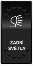 Rocker spínač ZADNÍ SVĚTLA 