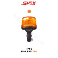 LED beacon, 12-24V, 24xLED orange, on bracket, ECE R65