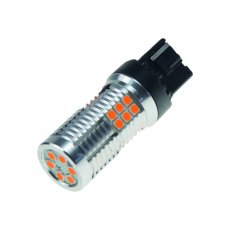 LED T20 (7440) orange, 12-24V, 30LED/3030SMD