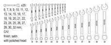 Set of wrenches 25pcs 6-32 mm