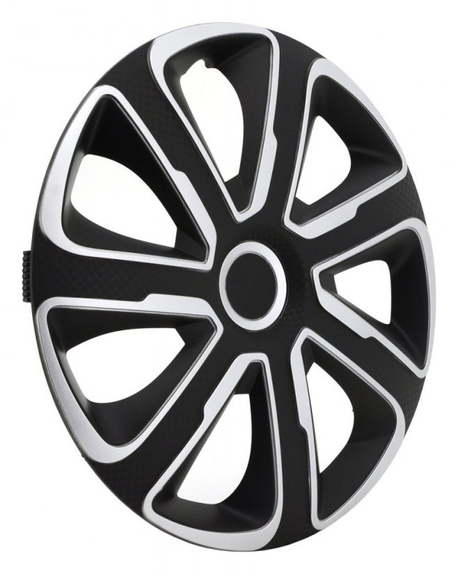 16" LIVORNO Carbon wheel covers (set) silver/black