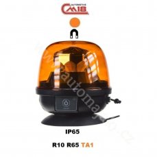 AKU LED maják, oranžový, diaľkové ovládanie, magnet, R65
