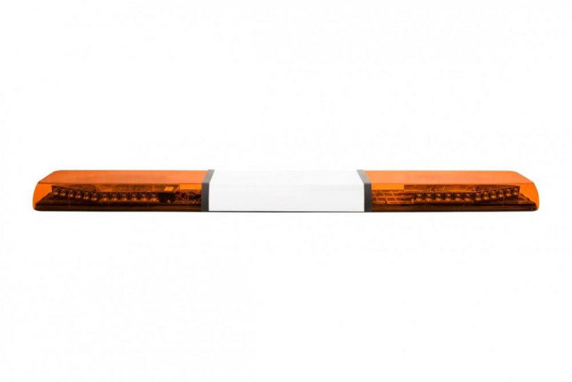 LED majáková rampa Optima 90 160cm, Oranžová, bílý střed, EHK R65 - Barva: Oranžová, Bílý střed: Ano, Kryt: Barevný, LED moduly: 4ml