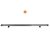 LED alej vodeodolná (IP67) 12-24V, 63x LED 1W, oranžová 1060mm