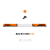 LED lightbar Optima 90/2P 140cm, Orange, white center, ECE R65