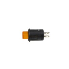Button round 6A orange LED