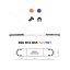 LED lightbar Montana.DC 110cm, Blue-orange, ECE R65 - Lens: Transparent, LED modules: 10ml