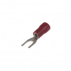 Cable fork M4 red, 100pcs
