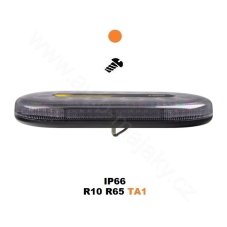 Mini LED lightbar 412mm, orange, 60xLED, 12-24V, ECE R65, fixed mounting