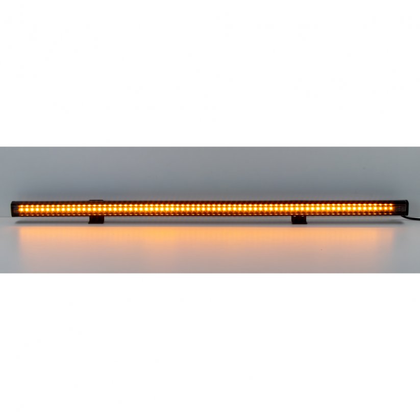 Rubber LED warning light outside, orange, 12/24V, 640mm