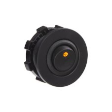 Rocker switch, round, 20A, orange LED