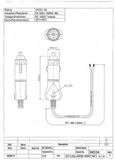 Technical drawing of CL plug