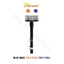 LED beacon orange-blue 12/24V, fixed mounting, 24x LED 3W, R65