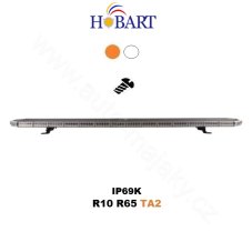 LED svetelná rampa 1240mm, oranžová+biela, 10-30V, ECE R65