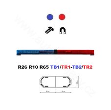 LED majáková rampa Montana 60cm, Modro-červená, EHK R65