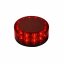 LED beacon red 12/24V, Magnetic, 24x LED 3W, R65