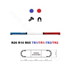 LED majáková rampa Montana 90cm, Modro-červená, EHK R65