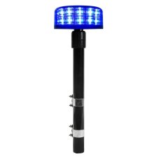 LED beacon blue 12/24V, fixed mounting, 24x LED 3W, R65