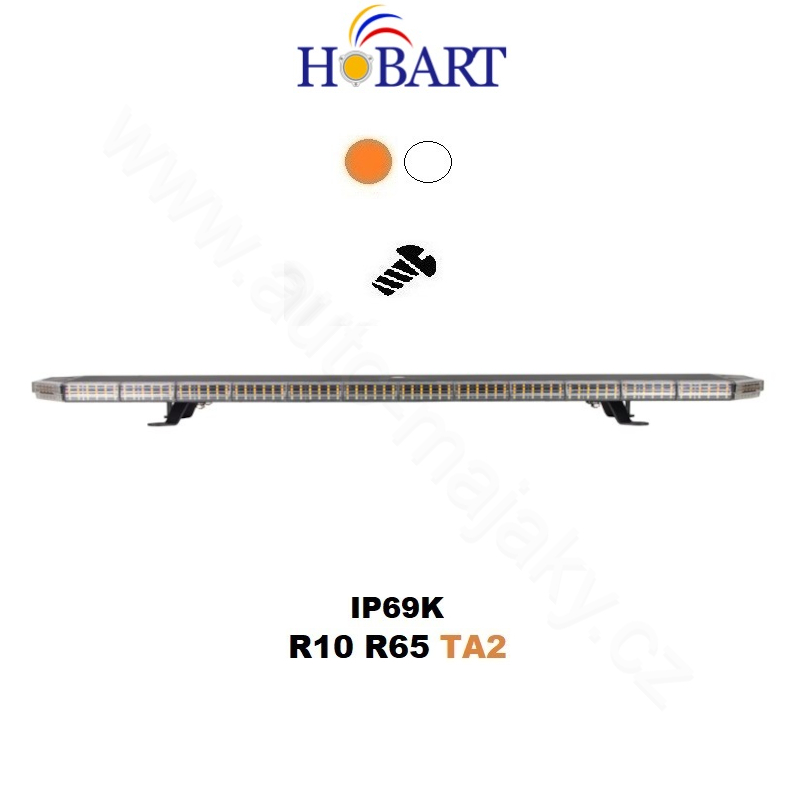 LED rampa 1080mm, oranžová+bílá, 12-30V, ECE R65