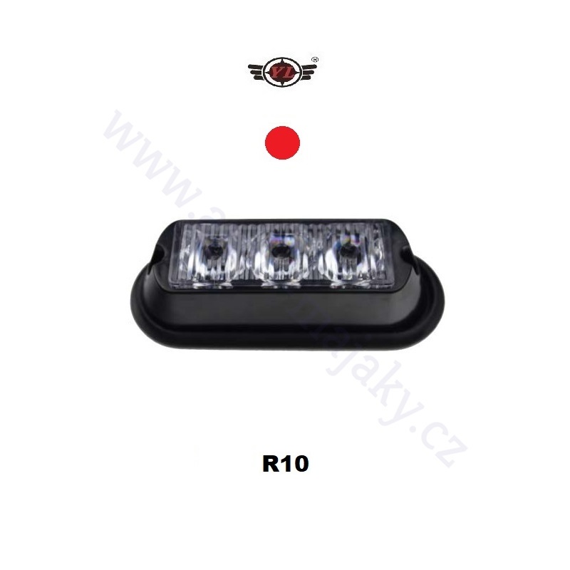 LED flashing module red 12/24V, 3X LED 1W, R10