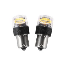LED BAU15S oranžová, 12V, 16LED 2835SMD