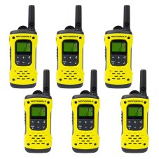 Přenosná PMR radiostanice Motorola TLKR T92 H2O IP67, sada 6 kusů, žlutá