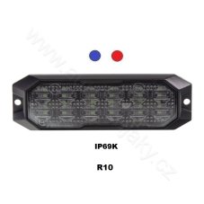 PROFI výstražné LED světlo vnější, červeno-modré, 12-24V, ECE R10